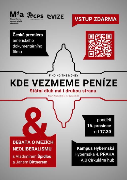 Premiéra dokumentárního snímku "Kde vezmeme peníze?" (Finding the Money) + diskuze o mezích neoliberalismu (REGISTRACE NUTNÁ)