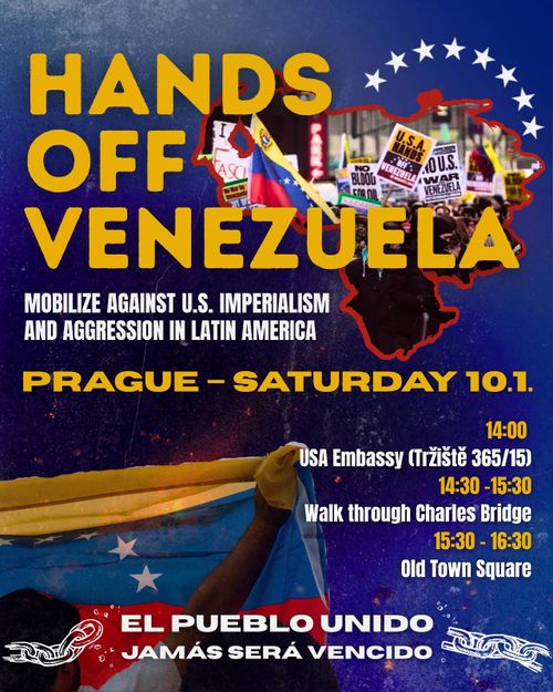 Demonstration against illegal invasion of USA in Venezuela 🇻🇪 and against USA imperialism!