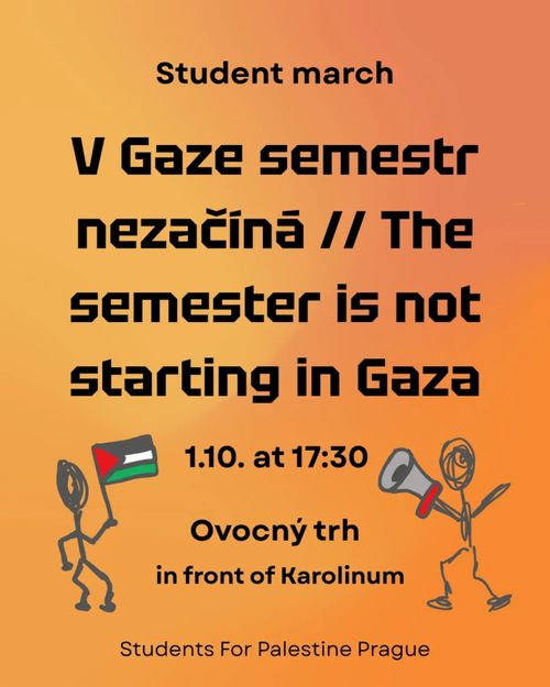 V Gaze semestr nezačíná: A Pro-Palestine Student March