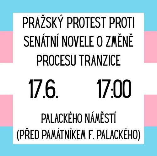 Pražský protest proti senátní novele o změně procesu tranzice