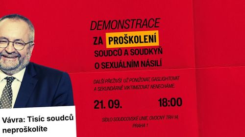 Demonstrace: za povinné vzdělávání soudců a soudkyň