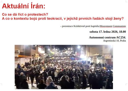 Aktuální Írán: Co se dá říct o protestech?  A co o kontextu bojů proti teokracii?