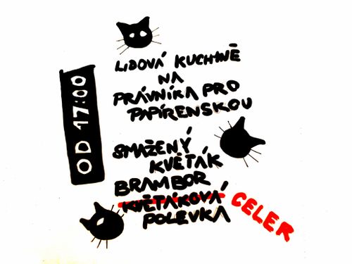 Lidová kuchyně - smažený květák, brambor, sojanéza a celerová polévka + reflexe Streetparty