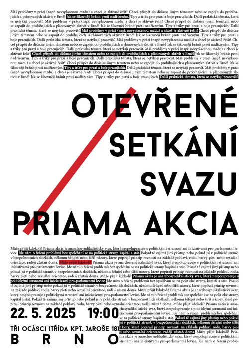 Brno - Otevřené setkání svazu Priama akcia (22.5.)