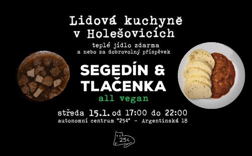 Segedínský guláš & tlačenka (all vegan) - lidová kuchyně v Holešovicích na "254"