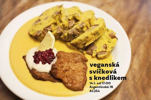 Veganská svíčková s knedlíkem - lidová kuchyně v Holešovicích