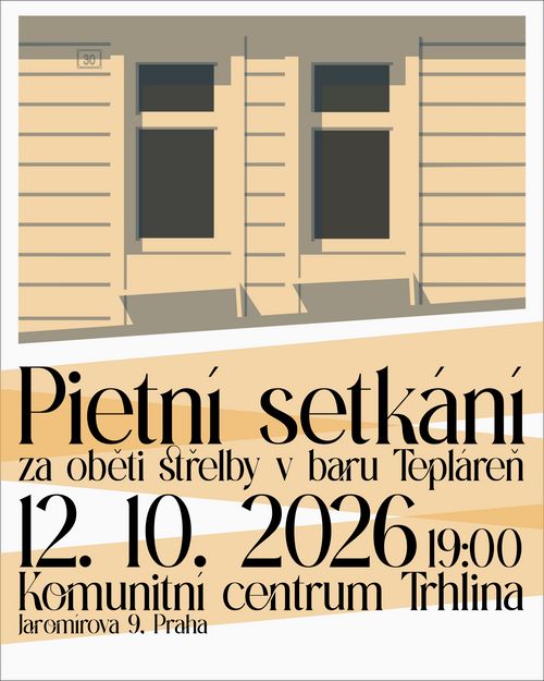 Pietní setkání za oběti střelby v baru Tepláreň