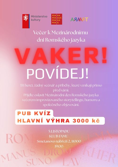 Mezinárodní den romského jazyka: Vaker!