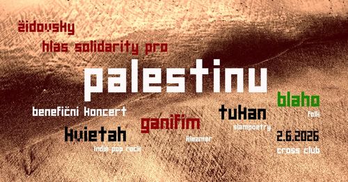 Benefiční koncert - židovský hlas pro Palestinu