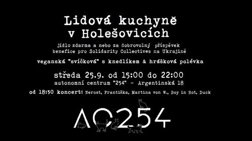 Lidová kuchyně pro Solidarity Collectives - teplé jídlo pro všechny bez rozdílu + koncert