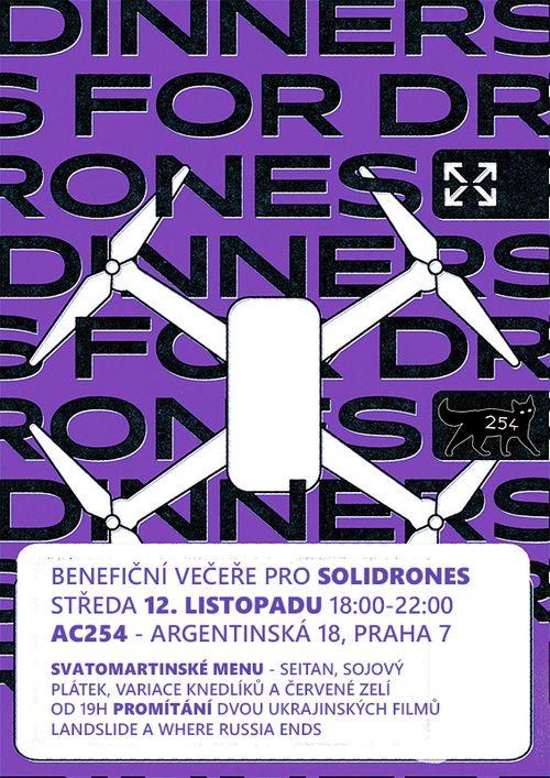 Benefiční večeře pro Solidrones vol. 6 + promítání 