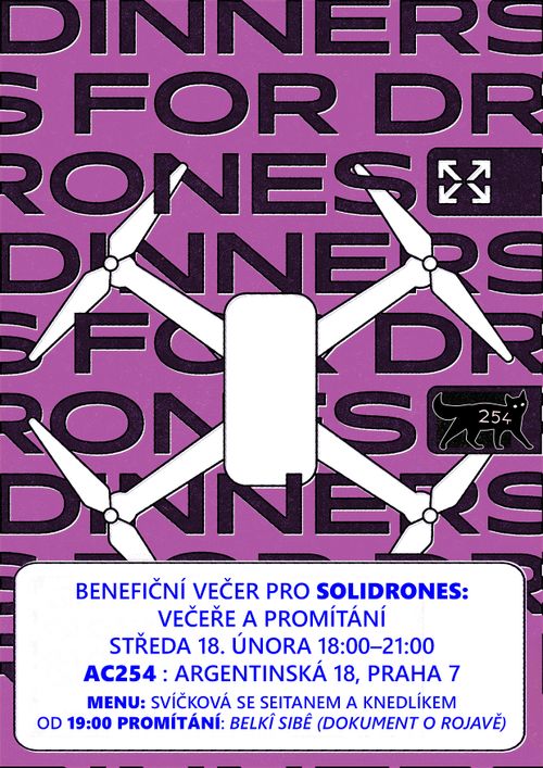 Benefiční večer pro Solidrones vol. 8: večeře a promítání 