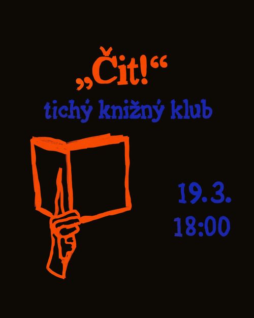 ČIT! TICHÝ KNIŽNÝ KLUB (19. 3., 18:00 h)