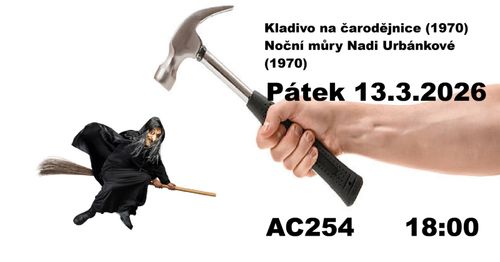 Promítání: Kladivo na čarodějnice + Noční můry Naďy Urbánkové